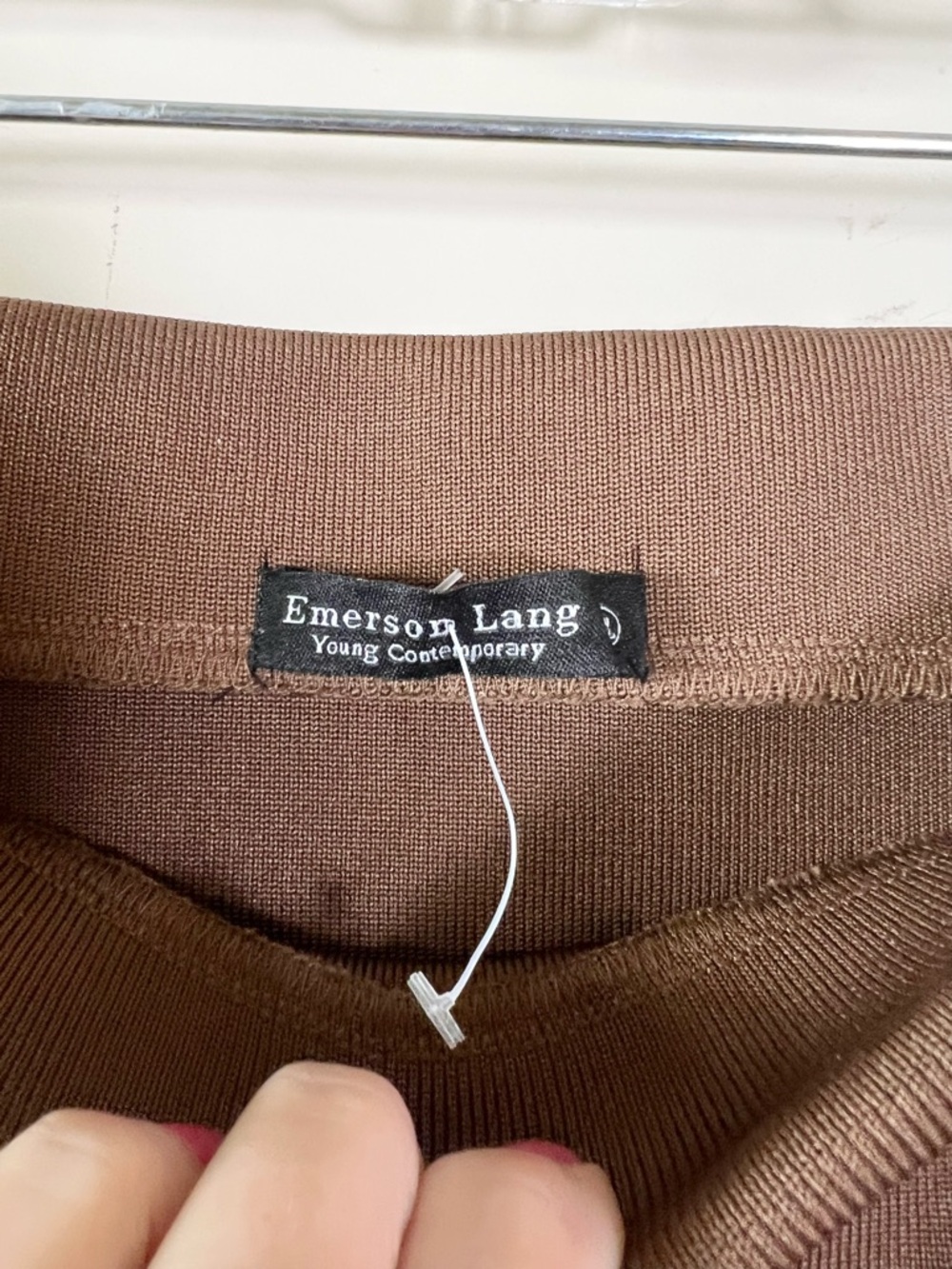 Emerson Lang Elegant Chic Brown Balloon Midi Bubble Skirt Size XL NWT - Picture 6 of 10